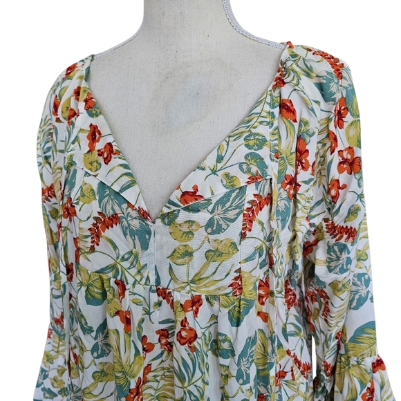 Bali Cargo Company Tropical Bell Sleeved Dress - Picture 3 of 10